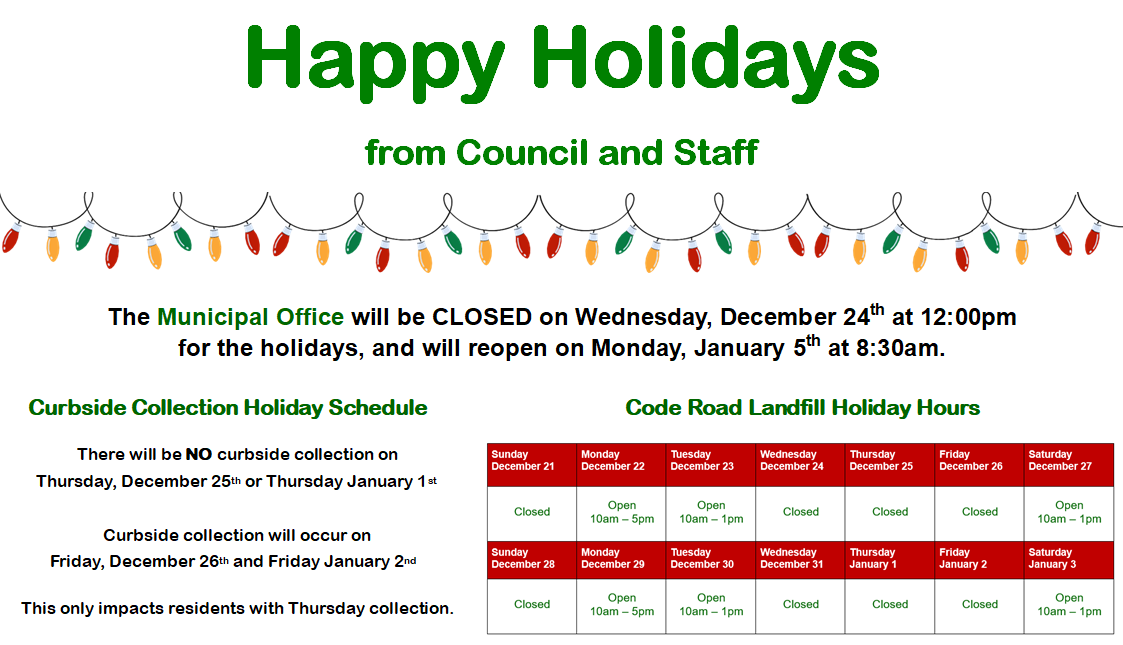 Holiday Closures