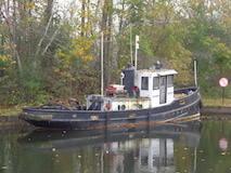 Old boat in the Original Tay Canal, Port Elmsley