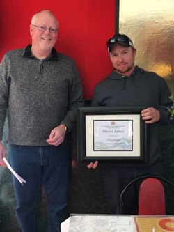 ten years of service - shawn james